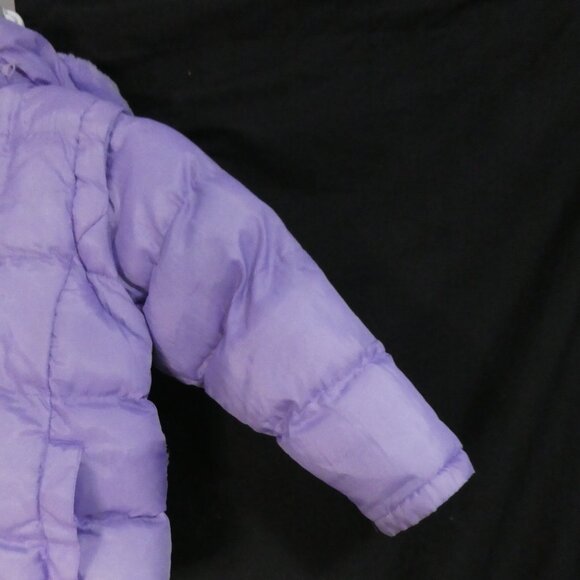TIMBER OUTERWEAR | size 4 | Purple Fleece Lined Hooded Puffer Jacket / Vest - Picture 7 of 16